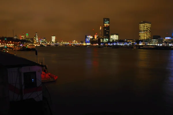 Nacht Londen city — Stockfoto