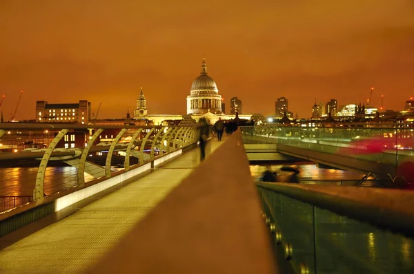 Nacht Londen city — Stockfoto