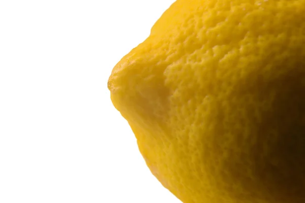 Detail End Lemon Horizontal Composition Side View — Stock Photo, Image