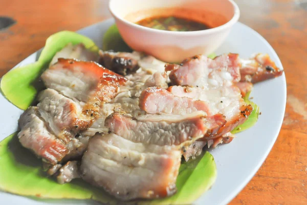 Daging babi panggang atau daging babi iris — Stok Foto