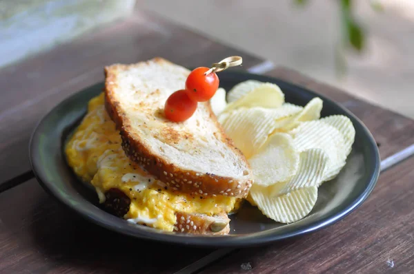 Broodje Kaas Toast Kaas Toast Sandwich — Stockfoto