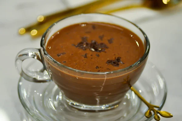 热巧克力 热可可或热可可 — 图库照片