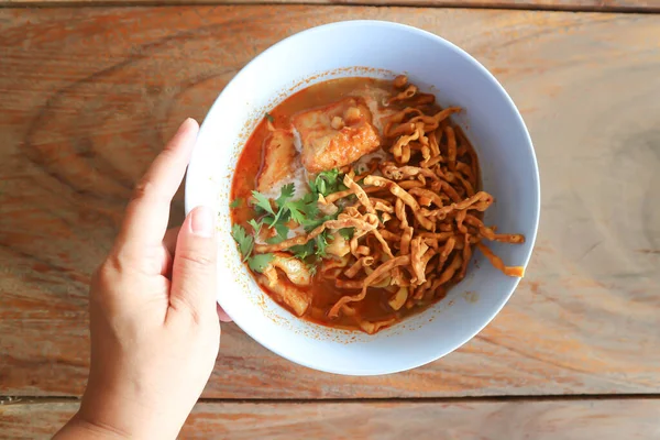 Noodles Fish Curry Noodles Thai Noodles — Stock Photo, Image