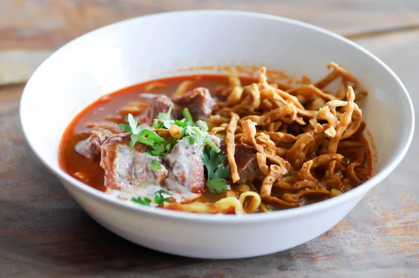 noodles or beef curry noodles, Thai curry noodles or beef noodles