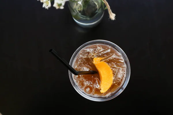 Чай Лимоном Манго Чай Льдом — стоковое фото