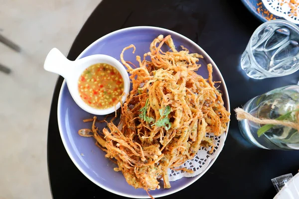 Fried Mushroom Deep Fried Mushroom Mushroom Balls — Stock Photo, Image