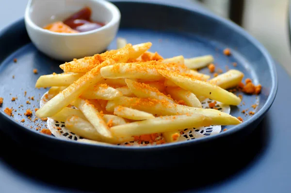 French fries or fried potato ,cheese fries and dip