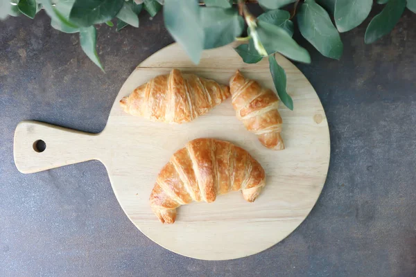 croissant , French croissant or French bread for serve
