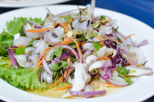 Spicy Salad Spicy Squid Salad Thai Spicy Salad Thai Food — Stock Photo, Image