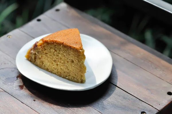 Gâteau Gâteau Banane Gâteau Aux Noix Gâteau Aux Fruits — Photo