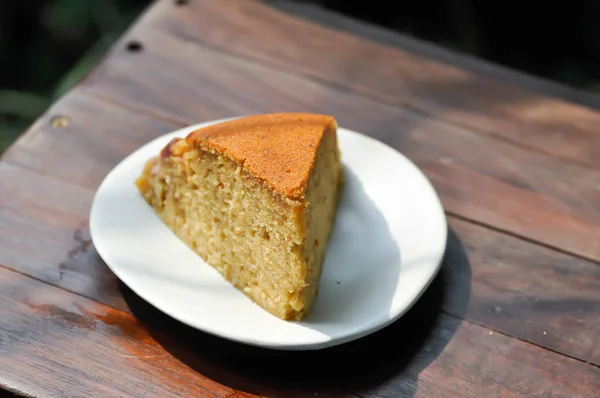 Gâteau Gâteau Banane Gâteau Aux Noix Gâteau Aux Fruits — Photo