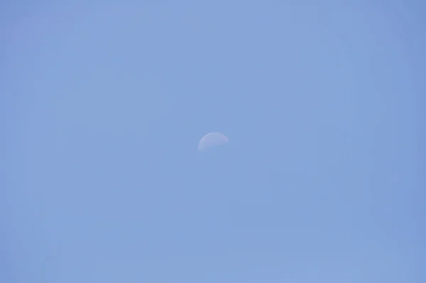 Himmel Himmel Bakgrund Och Halv Måne Eller Halv Måne Himlen — Stockfoto