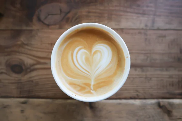 Warme Koffie Cappuccino Koffie Voor Serveren — Stockfoto