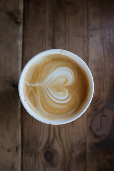 Warme Koffie Cappuccino Koffie Voor Serveren — Stockfoto