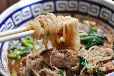 noodles, Chinese noodles or beef noodles or beef soup