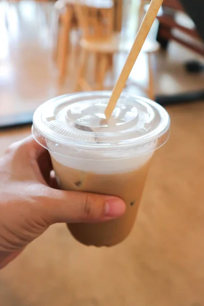 Kaffee Eiskaffee Oder Eiskaffee Zum Servieren — Stockfoto