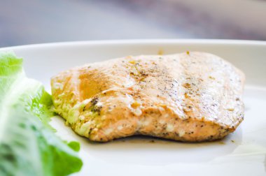 ızgara somon steak