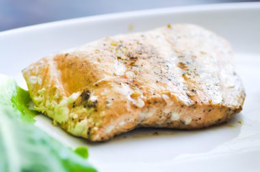 ızgara somon steak