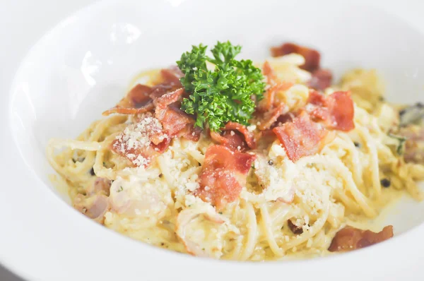 Spaghetti carbonara — Stock Photo, Image