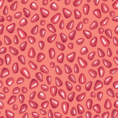 Vektör el nar tohumları portakal ve kırmızı büyük ölçekli dikişsiz iz arkaplanı.