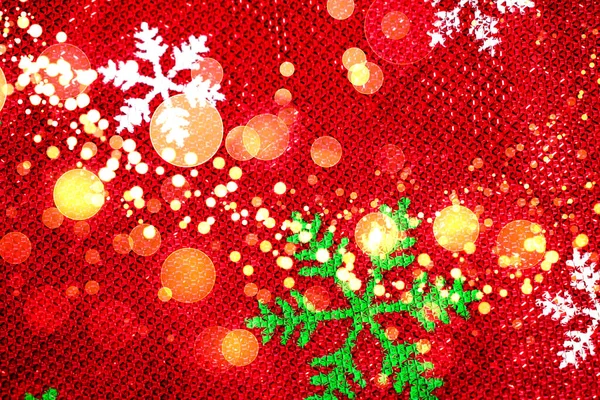 Banner Grande Navidad Rojo Con Luces Borrosas Amarillas — Foto de Stock