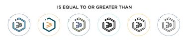 Dolu, ince çizgi, dış hatlar ve vuruş stilinde sembol simgesine eşit veya daha büyüktür. İki renkli ve siyahın vektör illüstrasyonu sembol vektör simgelerinden büyük veya eşit olarak kullanılabilir.