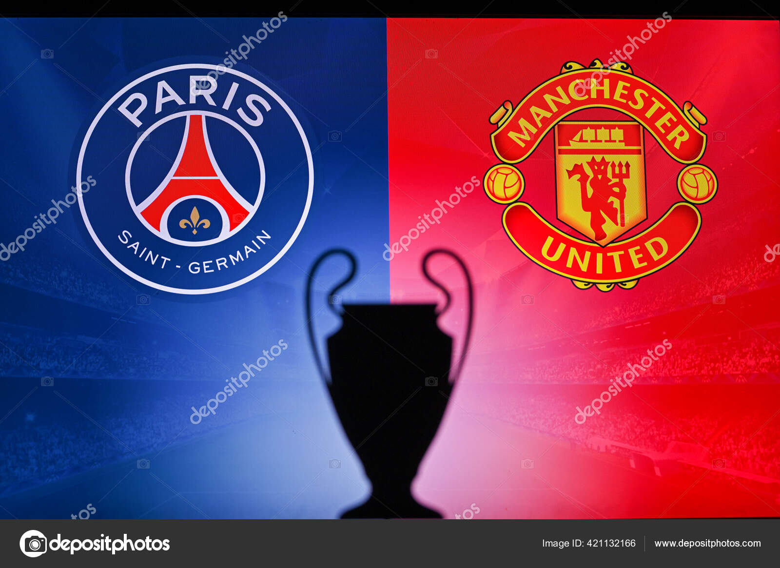 Paris Frankrike Oktober 2020 Paris Saint Germain Manchester United