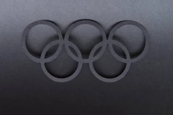 Tokyo Japan July 2021 Olympic Logo Gray Background Wallpaper Olympic — Stock Photo, Image