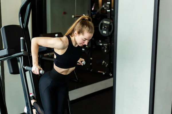 Young Attractive Girl Sportswear Fitness Club Sports Concept — Stock Photo, Image