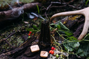 Gizli, ezoterik, kehanet ve wicca kavram. Cadılar Bayramı antika arka plan