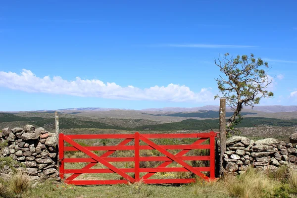 Puerta roja —  Fotos de Stock