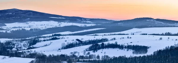 Panorama Della Catena Montuosa Vista Inverno Dal Belvedere Delle Montagne — Foto Stock