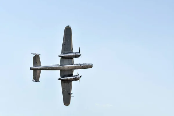 Leszno Polônia Junho 2021 North American Mitchell Performed Antidotum Airshow — Fotografia de Stock