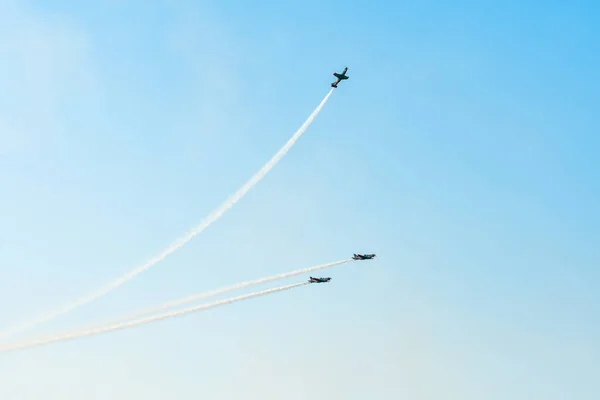 Leszno Lengyelország Június 2021 Aerobatic Team Orlik Pzl 130 Orlik — Stock Fotó