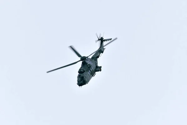 Лешно Польша Июня 2021 Года Вертолет Eurocopter As332 Super Puma — стоковое фото