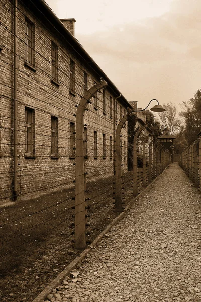 Concentration camp - Auschwitz-Birkenau — Stockfoto