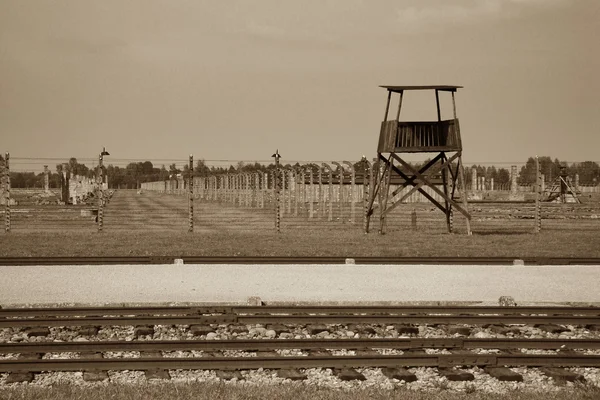 Concentration camp - Auschwitz-Birkenau — Stock Photo, Image