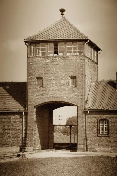 Campo de concentración - Auschwitz-Birkenau — Foto de Stock