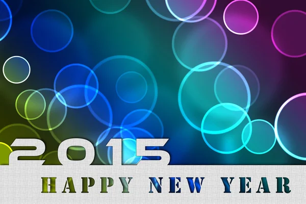 2015 nouvelle année fond, invitation, bulles volantes — Photo