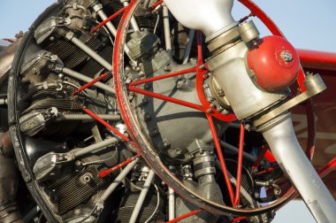 Motoru Cessna, sunu makine havaalanında 
