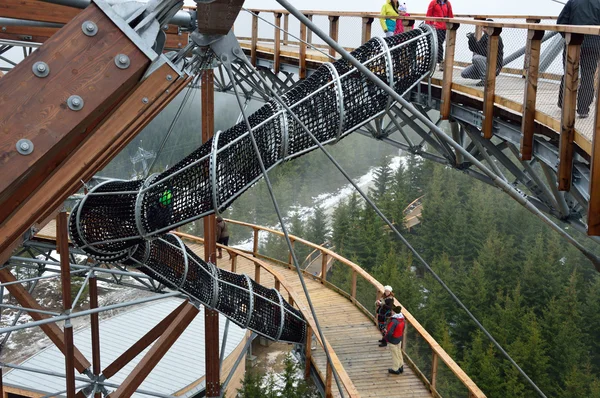 Dolni Morava, Çek Cumhuriyeti - 05 Aralık 2015: gökyüzü yürüyüş.