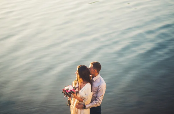 sweet couple on the river