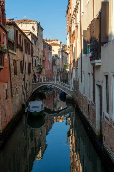 Découverte Ville Venise Ses Petits Canaux Ruelles Romantiques Italie — Photo