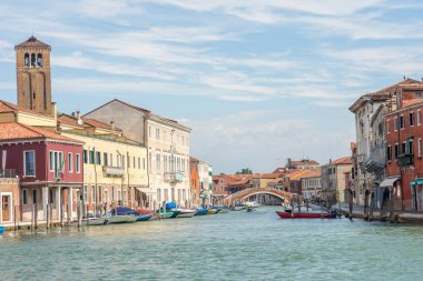 Venedik ve Murano şehrinin keşfi. Küçük kanalları ve romantik sokakları, İtalya