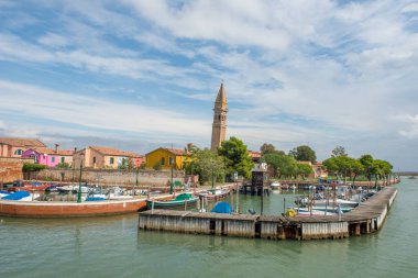 Venedik şehri, Burano ve onun küçük kanalları ve romantik sokakları, İtalya