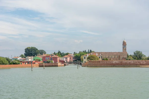 Venedik Şehri Burano Onun Küçük Kanalları Romantik Sokakları Talya — Stok fotoğraf