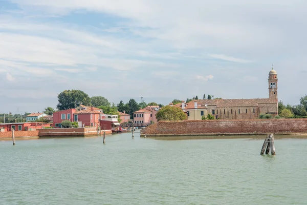 Venedik Şehri Burano Onun Küçük Kanalları Romantik Sokakları Talya — Stok fotoğraf