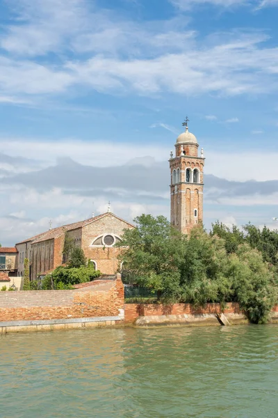 Venedik Şehri Burano Onun Küçük Kanalları Romantik Sokakları Talya — Stok fotoğraf