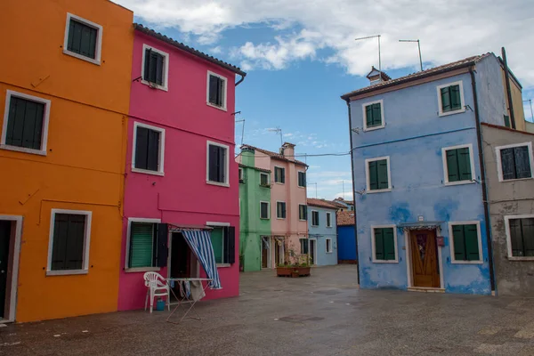 Discovery City Venice Burano Its Small Canals Romantic Alleys Italy — Stock Photo, Image