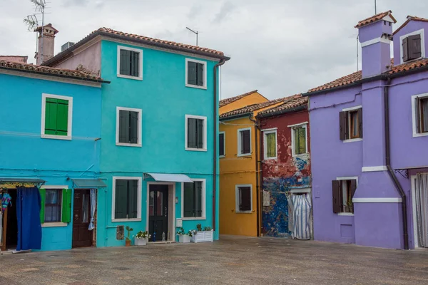 Discovery City Venice Burano Its Small Canals Romantic Alleys Italy — Stock Photo, Image